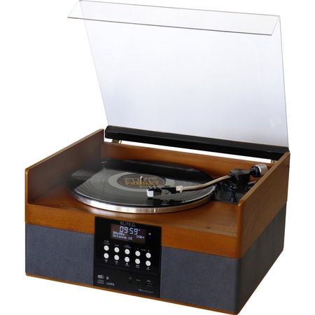 PL910 Holz Stereo Musikcenter mit Plattenspieler