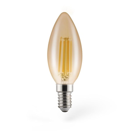 LED-Filament, E14, 320lm 4W, Vintage-Lampe Kerze, dimmbar, Warmweiß (00112910)
