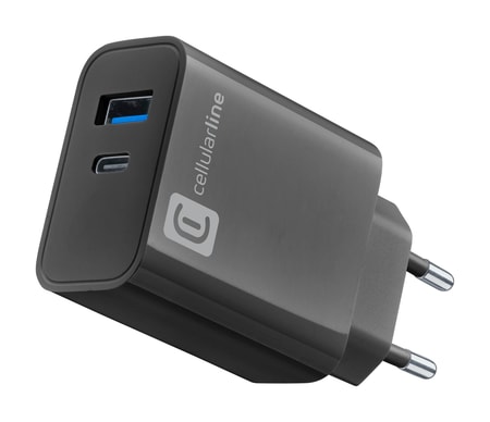 USB Charger Multipower 32W 2 Ports Black (60759)