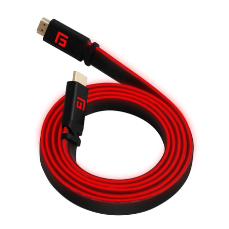 LED HDMI-Kabel 2.1, 3 m, Hochgeschwindigkeit, 8K/60Hz, Rot