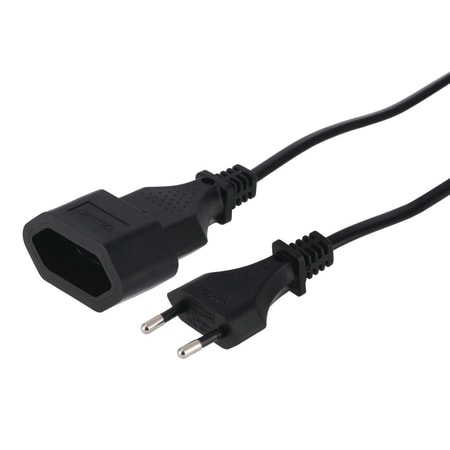 Euro-Verlängerungskabel, 3 m, Schwarz (00137278)