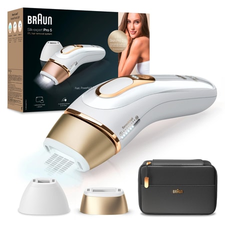 Silk-expert Pro 5 PL5140 weiß/gold IPL Haarentferner