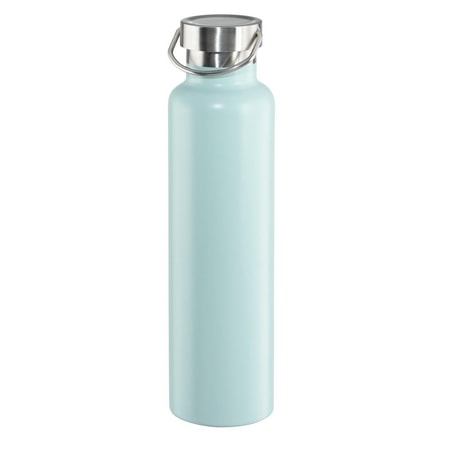 Isolierflasche, 750 ml, Deckel mit Griff, Pastellblau