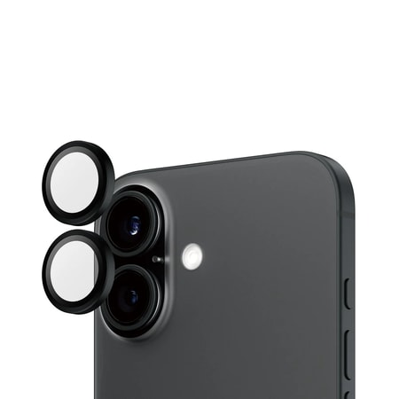 PanzerGlass Hoops Schwarz Kameraschutz iPhone 16 | 16 Plus