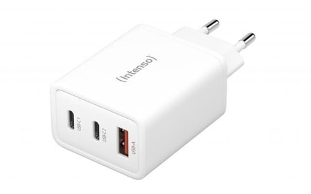 Power Adapter W65ACC GaN 65 Watt, weiß Schnellladegerät (USB-A + USB-C)