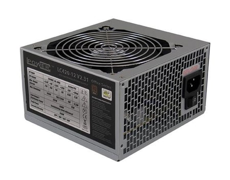 LC420-12 V2.31, Grau, Office Serie, 350 Watt, 80 Plus Bronze, ATX PC-Netzteil