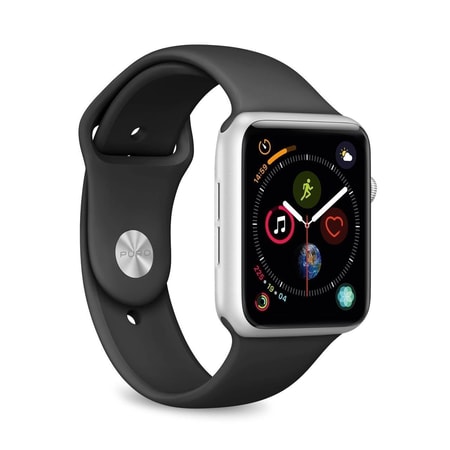 ICON Silicone Band for Apple Watch Schwarz (AW44ICONBLK) Armband