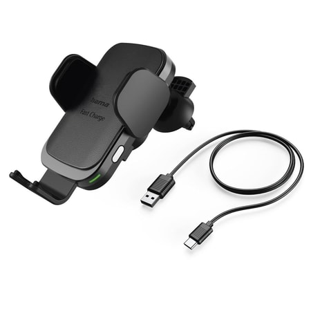 Kfz-Handy-Ladegerät "FC10 Motion", 10 W, kabellos, QI-Charge, Schwarz