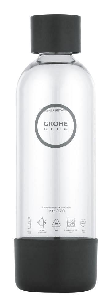 Blue Fizz Wasserflasche schwarz