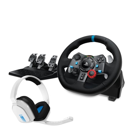 Bundle G29 Driving Force Racing Wheel + Logitech Astro A10 Playstation Schwarz Gaming-Headset