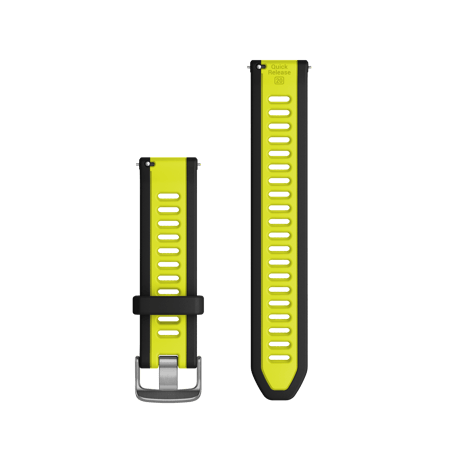 Schnellwechsel-Armband (20 mm) Schwarz/Amp Yellow