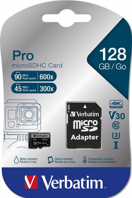 Pro microSD 128 GB mit Adapter micro SD Speicherkarte