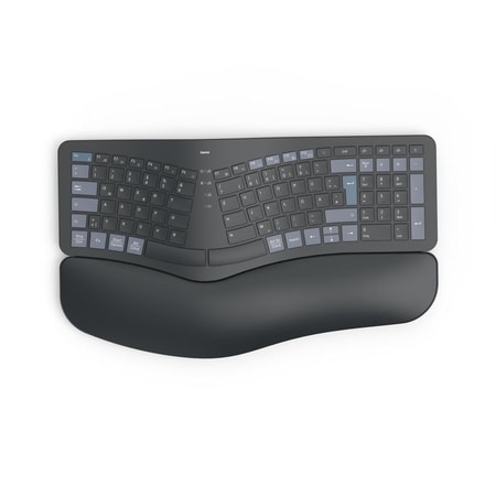 Multi-Device-Tastatur "WK-900 Ergo", kabellos, geteilt, LED, SW, QWERTZ DE (00173071)