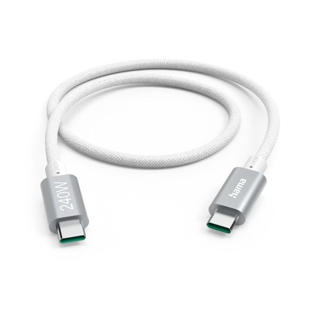 USB-C auf USB-C Kabel Ladekabel USB-C - USB-C, 240W, "Full-Featured", USB 3.2 Gen1, 5Gbit/s, 1,5m (00201721)