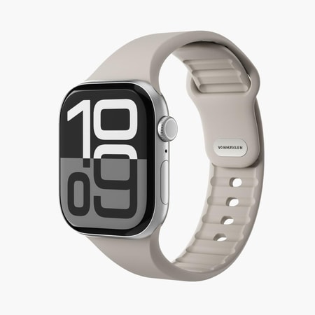 Watch Strap - Classic Band 2 - Armband für Apple Watch 44 / 45 / 46 / 49 mm, Cream Armband