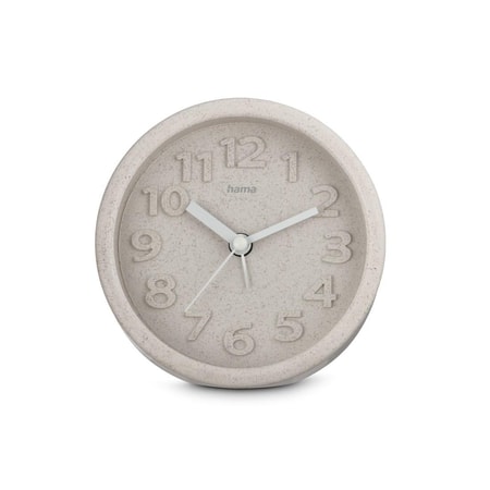 Wecker "Fuerteventura", ohne Ticken, rund, Ø 12 cm, Beige (00222221) Wecker
