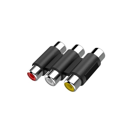 Video-Adapter, 3 Cinch-Kupplungen - 3 Cinch-Kupplungen