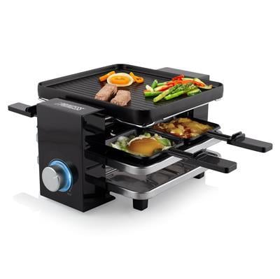 162915 Piano Black 4er Raclettegrill