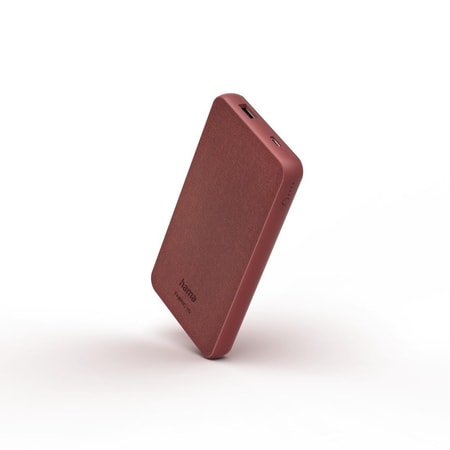 Power Pack "Fabric 10" 10000mAh, 2 Ausgänge: USB-C, USB-A, Chili Red