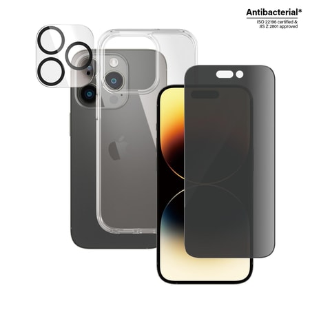 3-in-1 Privacy Protection Pack iPhone 14 Pro (B0402+P2784)