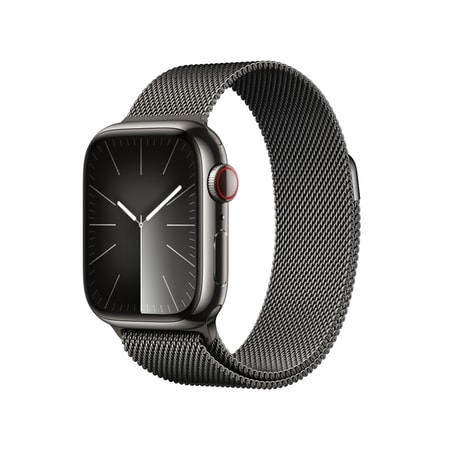 Watch Series 9 GPS + Cellular 45mm Graphit Edelstahlgehäuse mit Graphit Milanaise Armband
