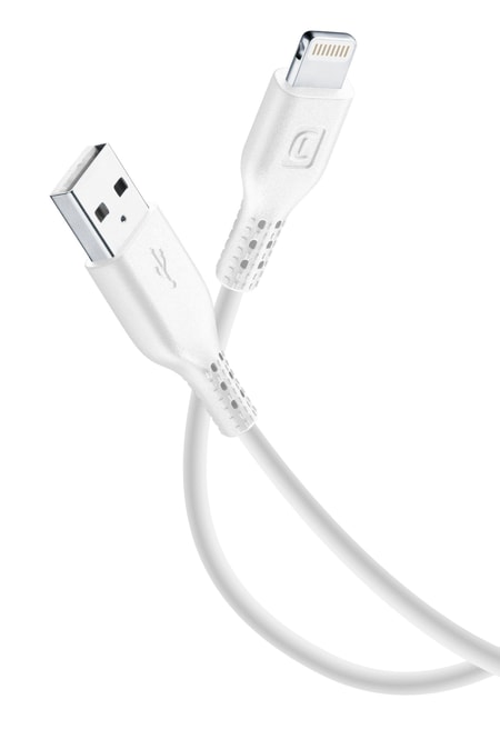 Datenkabel USB 2.0 - Lightning-Anschluss weiß 2m (60184)