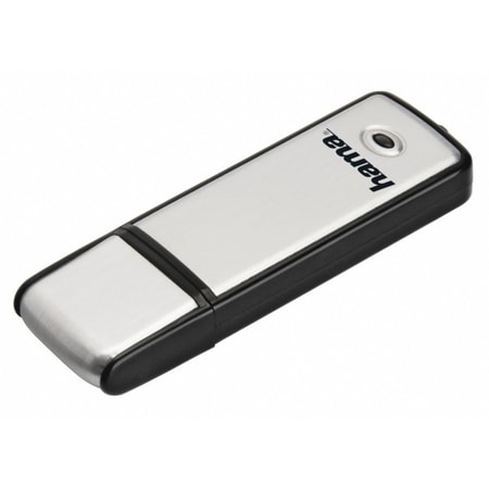 Fancy, USB 2.0, 128 GB, 10MB/s, Schwarz/Silber, Schmale Verp