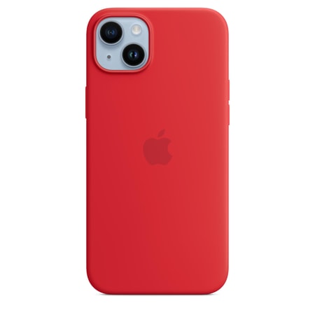 iPhone 14 Plus Silikon Case mit MagSafe - (PRODUCT)RED Handyhülle