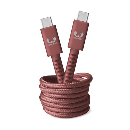 USB-C - USB-C Kabel "Fabriq", 2,0 m, Safari Red