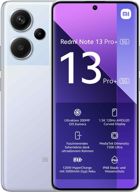 Redmi Note 13 Pro+ 5G 12GB + 512GB Aurora Purple Smartphone