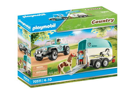 70511 Country PKW mit Ponyanhänger