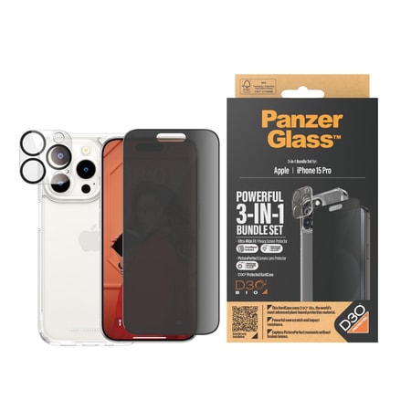 3 in 1 Privacy Pack iPhone 15 Pro