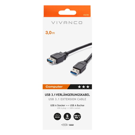 1m 3.1 USB-C Stecker auf Buchse Kupplung Verlängerungskabel Kabel  Verlängerung