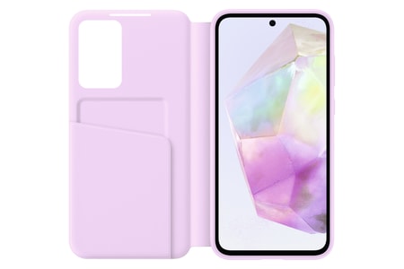 EF-ZA356 für Galaxy A35 Smart View Wallet Case Lavender Handyhülle
