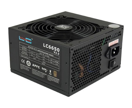 LC6650 V2.3, Schwarz, 650 W, 80 Plus Bronze, ATX PC-Netzteil