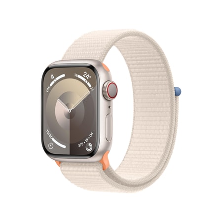 Watch Series 9 GPS + Cellular 45mm Polarstern Aluminiumgehäuse mit Polarstern Sport Loop