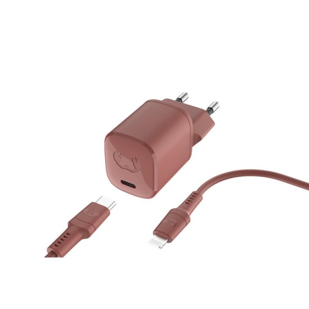USB-C Mini Charger 20W + Apple Lightning Kabel 2m, Safari Red (00220545)