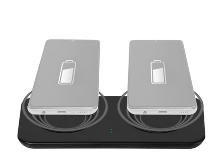 Dual Wireless Fast Charger, induktives QI Ladepad, USB Type-C™, 2x 10W