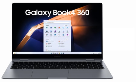 Galaxy Book4 360, Moonstone Gray, 15,6 Zoll, Full-HD, Intel Core i7-150U, 16GB, 512GB SSD 2in1 Convertible