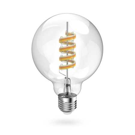 Smarte Lampe E27, LED, Matter, Filament Globe G95, RGBW, dimmbar, mit App (00176644)