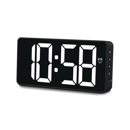 Digitaler Wecker "Bali", mit Temperaturanzeige, Nachtmodus, Schwarz (00185896)