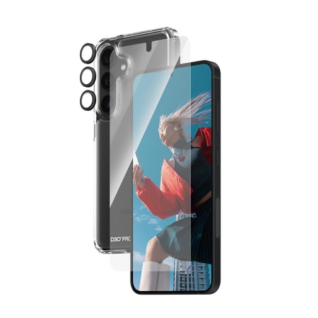 3-in-1 Protection Pack Samsung Galaxy S24 | Ultra-Wide Fit mit EasyAligner