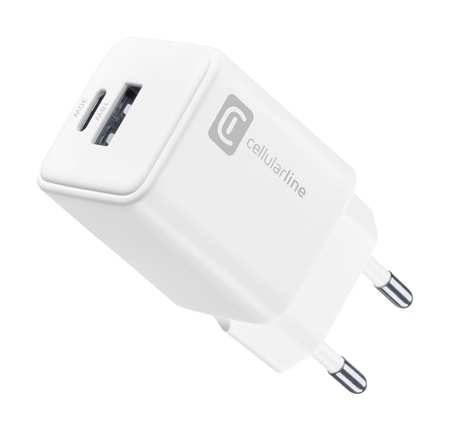 Dual Multipower 30W Reiselader GaN White (60927) Ladegerät (USB-A + USB-C)