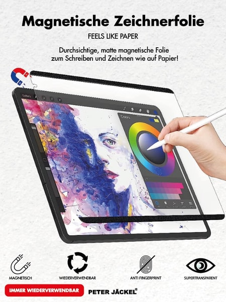 Magnet Paperlike Folie für Apple iPad Pro 12.9 Zoll 2022/ 2020/ 2018 Tablet-Schutzfolie