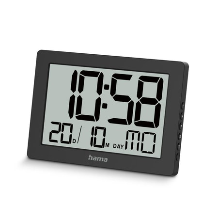 Wanduhr Digital "Ko Tao", Schwarz (00222230)