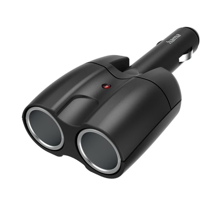 2-fach-Verteiler für Zigarettenanzünderbuchse 180°, Gelenkstecker, 12 V (00223403)