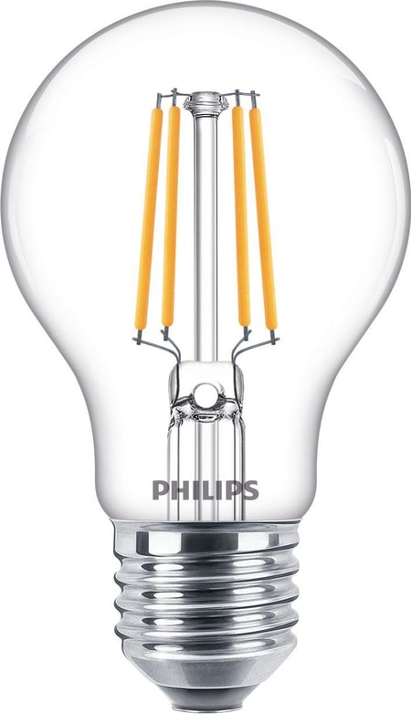 LED-Lampe "classic", 40W, E27, 2er Pack, klar, warmweiß (00004764)