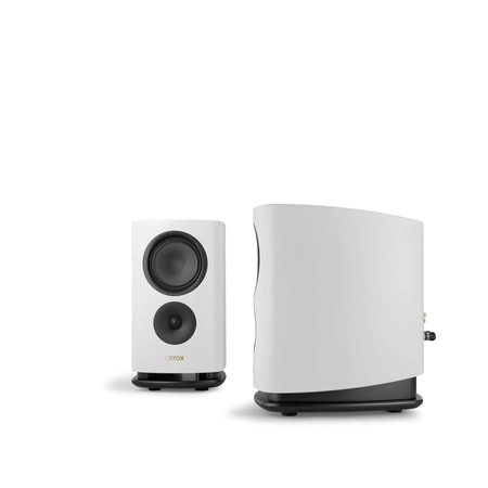 Reference 9 Weiß Seidenmatt Regal-Lautsprecher