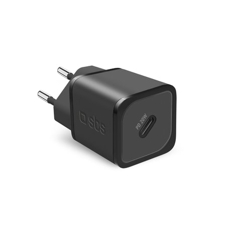 20-W-GaN-Power Delivery-Ultra-Schnellladegerät, Schwarz