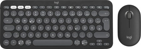 Pebble 2 Combo Maus-Tastatur-Set, Graphit